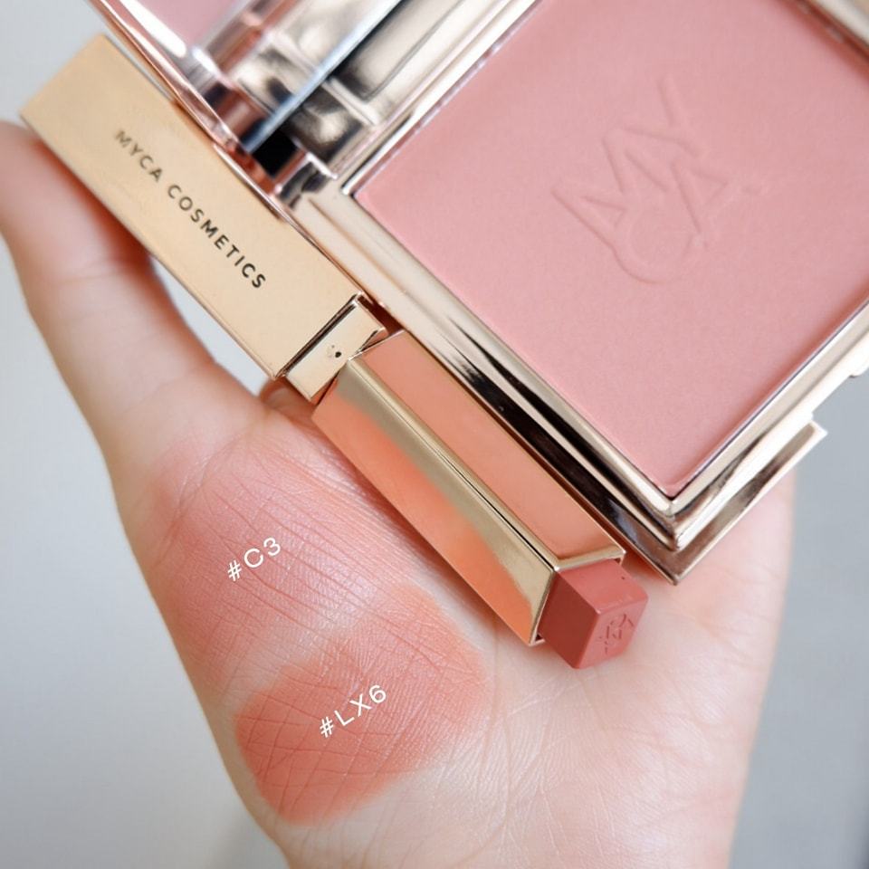 เซตคู่ 2 ชิ้น สวยแมทท์กัน ไมก้า MYCA LURE LUXE ลิปสติก +บลัชออน CHEEKNATURE