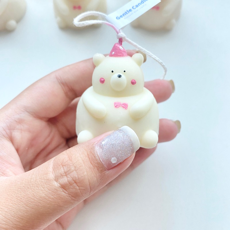 เทียนหอมน้องหมีจุ้มปุ้ก ขนาด 45 g น่ารักๆค่า