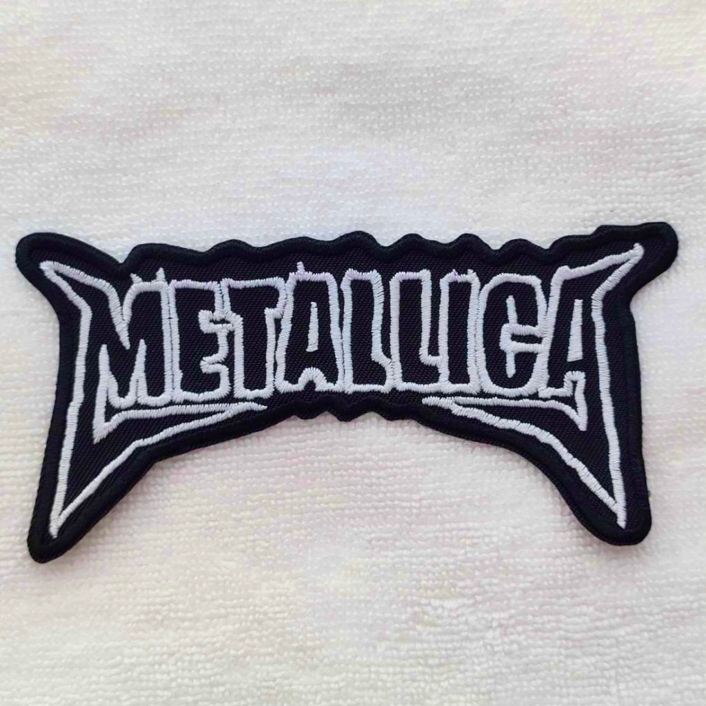 อาร์มติดเสื้อ อาร์ม ตัวรีด วงดนตรี วงร๊อค อเมริกัน เฮฟวี่เมทัล Metallica Band patch ตัวรีดติดเสื้อ S