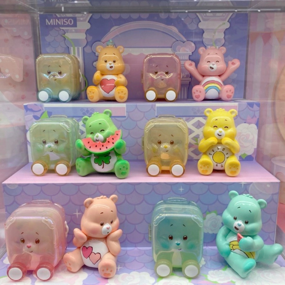 [Pre-Order] Care Bears Happy Travel series ลิขสิทธิ์แท้ 🧳 MINISO แคร์แบร์ ของสะสม หมี ของขวัญ Care B