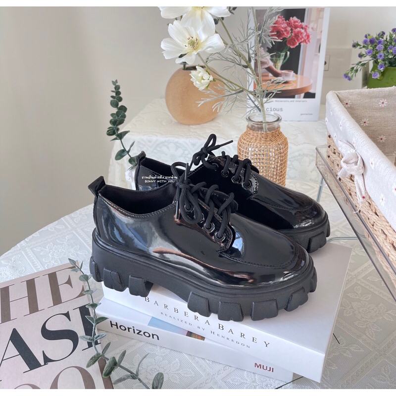 ꒰ พร้อมส่ง ꒱ รองเท้าคัทชูหนัง🖤✨#บริทิชรุ่นใหม่ มีไซส์ใหญ่ถึง43🏷️แมทช์ลุคง่าย ใส่สบาย🫶🏻✨