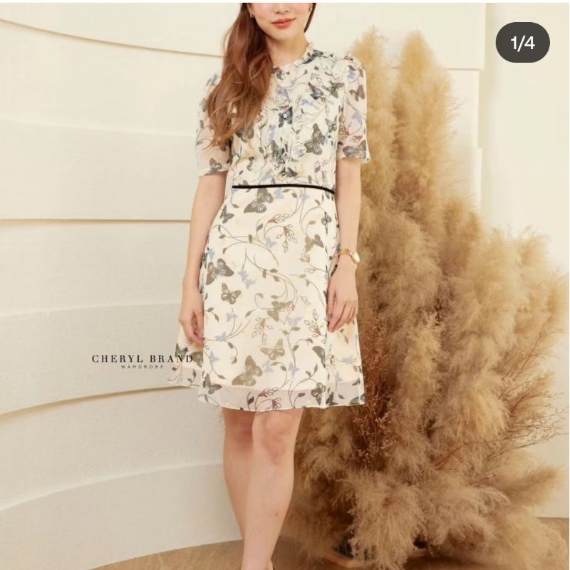 Cheryl brand - Laurene butterfly mini dress