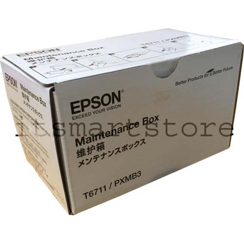 🔥ของแท้100% ถ้าไม่แท้ยินดีให้คืนเงิน🔥 กล่องซับหมึก T6711 สำหรับเครื่องปริ้น EPSON L1455