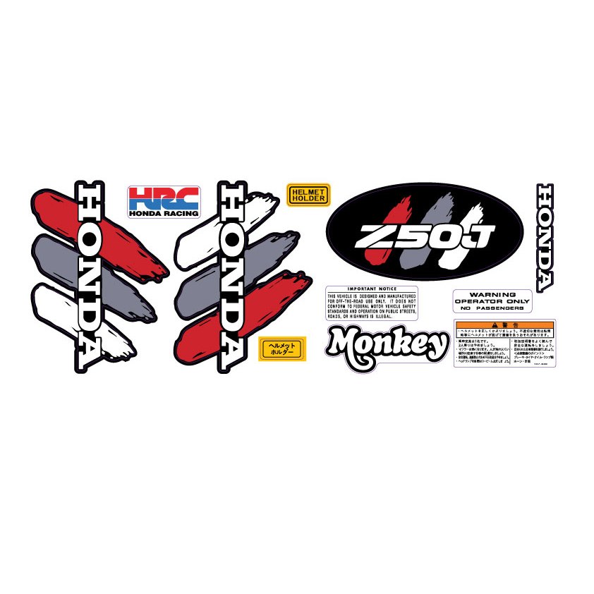 sticker honda monkey z50J พร้อมส่ง