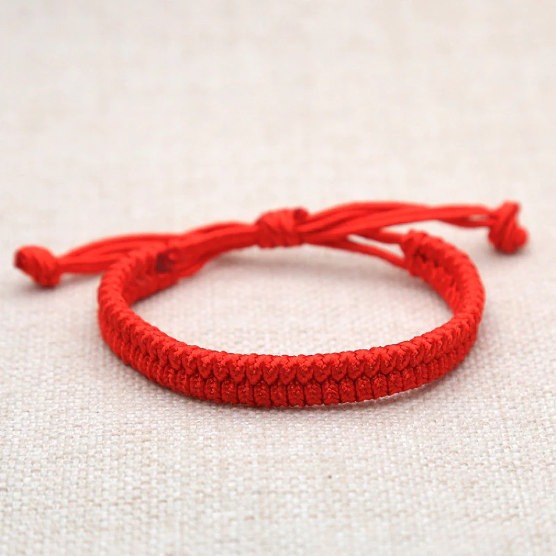กำไล สร้อยข้อมือ ด้ายแดง ด้ายแดงแบบหนา