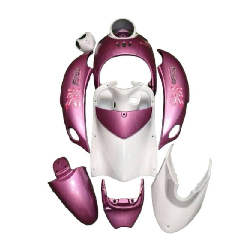 ชุดสีฟีโน่ ชมพู-ขาว (ลายดอกไม้) รุ่นเกจ์เดี่ยว 2007-2012 รุ่นแรก(FINO1)รุ่นไมล์เกย์เดี่ยว(10ชิ้น)