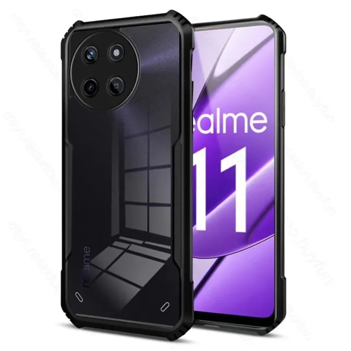 Case Realme 11 / Realme 11X 5G เคสกันกระแทก เคส เคสขอบนิ่มหลังแข็ง PC+TPU