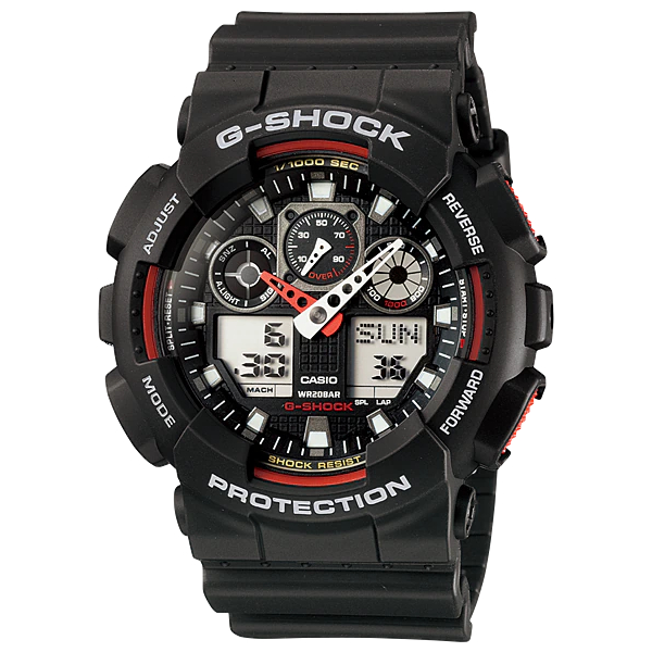 CASIO G-SHOCK นาฬิกาข้อมือ รุ่น GA-110HR-1ADR (BLACK &amp; RED) (51.2 mm.)
