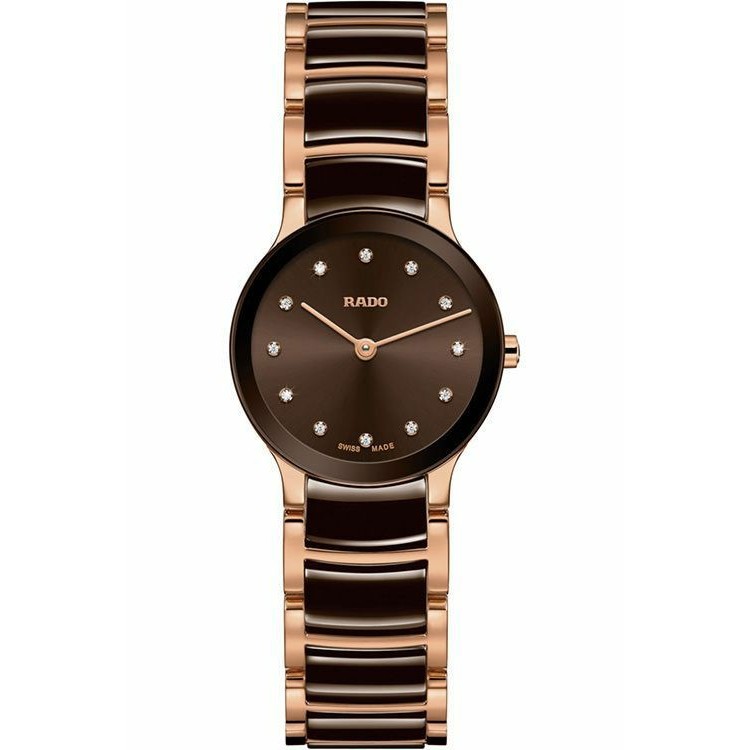 RADO Centrix Diamonds นาฬิกาข้อมือผู้หญฺิง Quartz Watch รุ่น R30190702 (23 mm.)