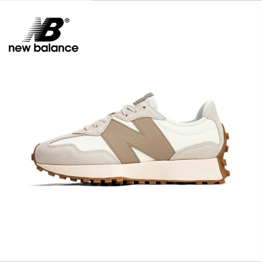 【ของแท้ 100%】New Balance NB 327 Running shoes gray white