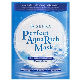 SENKA Perfect Aqua Rich Mask Extra Moist ขนาด 21 g. เซนกะ แผ่นมาสก์หน้า