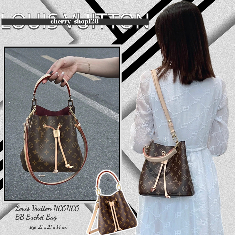 🍒หลุยส์วิตตอง Louis Vuitton NEONEO BB Bucket Bag🍒กระเป๋าถัง กระเป๋าถือสตรี