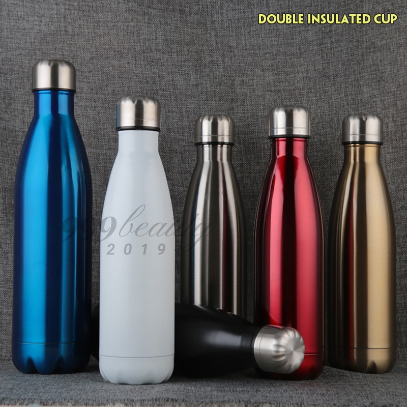 Tyeso กระติกน้ําร้อน-เย็น สเตนเลส 304 มีฉนวนกันความร้อน ความจุมี2ขนาด(750ml.1000ml)