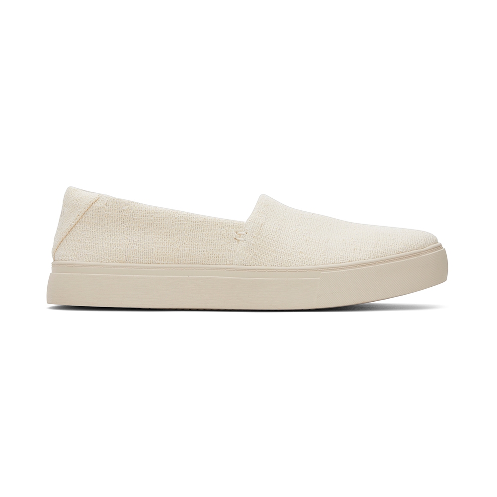 TOMS รองเท้าลำลองผู้หญิง สลิปออน รุ่น Kameron Natural Two Tone Slub (CE) รองเท้าลิขสิทธิ์แท้