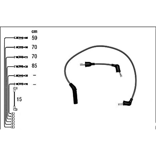สายหัวเทียน HYUNDAI SONATA Y2 1988-1993 Y3 1993-1998 G4CM 1.8 G4CP 2.0 8V.