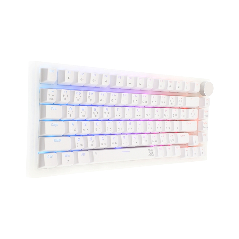NUBWO-X WIRELESS/BLUETOOTH KEYBOARD (คีย์บอร์ด) HADRIAN X34 WHITE - BLUE-SWITCH - A0156197 - A015619