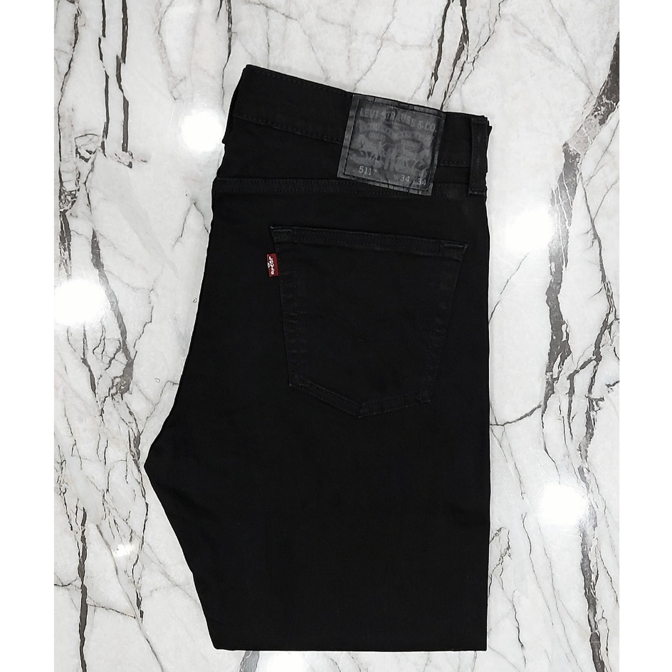 กางเกงยีนส์ forลีวาย 511 ขาเดฟ ซิป สีดำ ป้ายดำ มีหลาย MADE IN ผ้ายืด 🔔(เอวแจ้งตามวัดจริง)🔔 OL CL SL