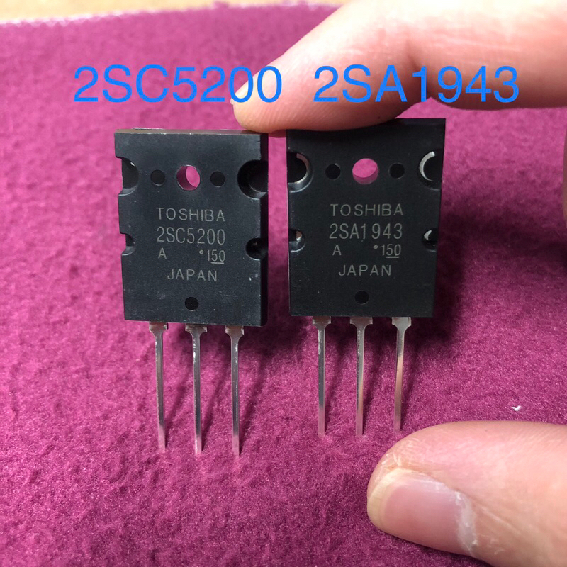 คู่ 2SA1943 2SC5200 【TOSHIBA 】 A1943 C5200 1943 5200 (สินค้าในไทย ส่งเร็วทันใจ)