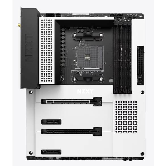MAINBOARD (เมนบอร์ด) AM4 NZXT N7 B550 WIFI (WHITE) ตัวท็อป พร้อมส่ง