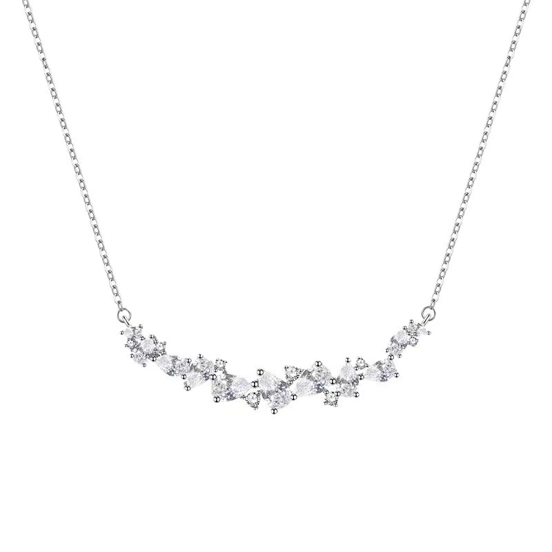 EROS『Wisteria』 สร้อยคอดอกไม้วิสทีเรีย โซ่กระดูกไหปลาร้า มีสไตล์และไม่เหมือนใคร แวววาว ผู้หญิง สร้อยคอเค้นคอ