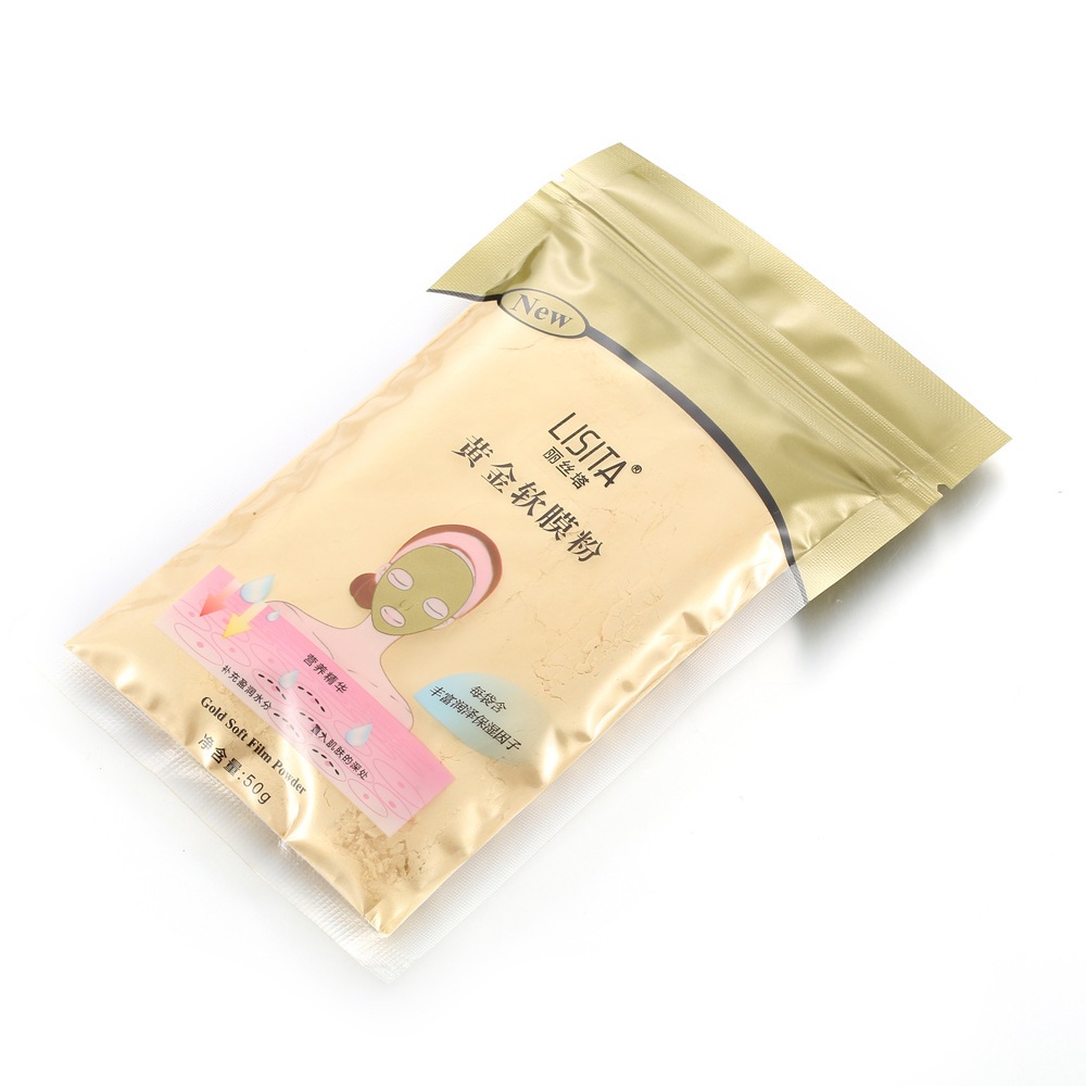 มาส์กหน้าผงทองคำ LISITA Gold Soft Film Powder มาส์กทองคำ มาส์ก ให้ความชุ่มชื้น ขนาด 50 g.