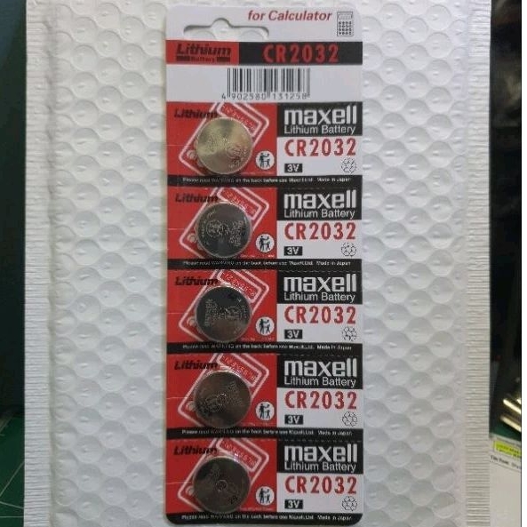 [2032 Max / 5 ก้อน] ถ่าน maxell CR 2032 (3V) Lithium Battery