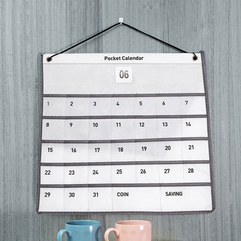 2025 ปฏิทินออมเงิน ปฏิทินออมเงินมินิมอล planner แบบแขวนผนัง ปีใหม่มาสร้างวินัยในการเก็บออมเงิน