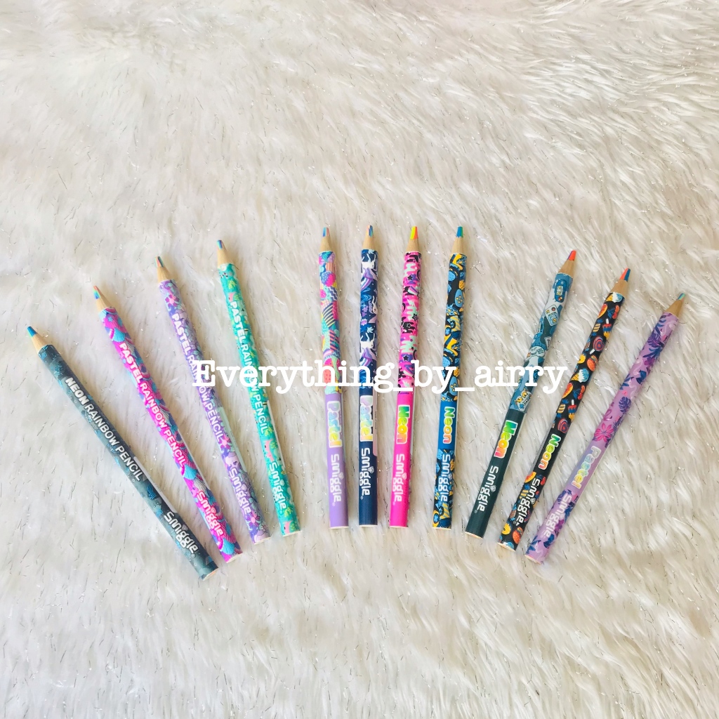 ดินสอสีรุ้ง Smiggle Rainbow Pencil แท่งใหญ่ สีสวย 🇦🇺