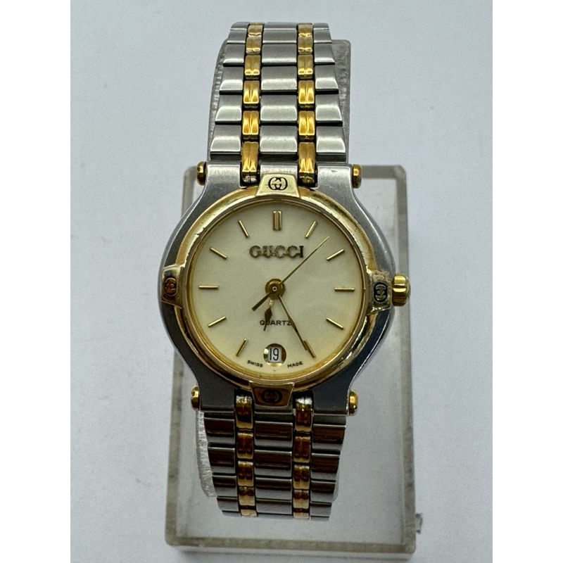 GUCCI Quartz ตัวเรือน 2 กษัตริย์ นาฬิกาผู้หญิง มือสองของแท้