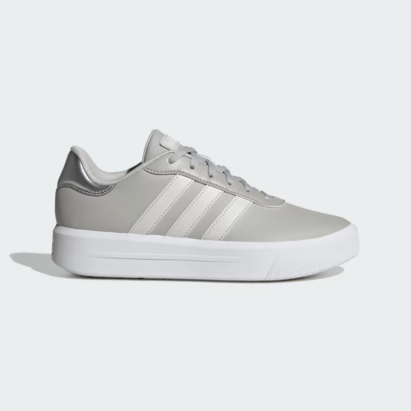 Adidas อาดิดาส รองเท้าผ้าใบ รองเท้าผู้หญิง W Court Platform ID1970 (2000)