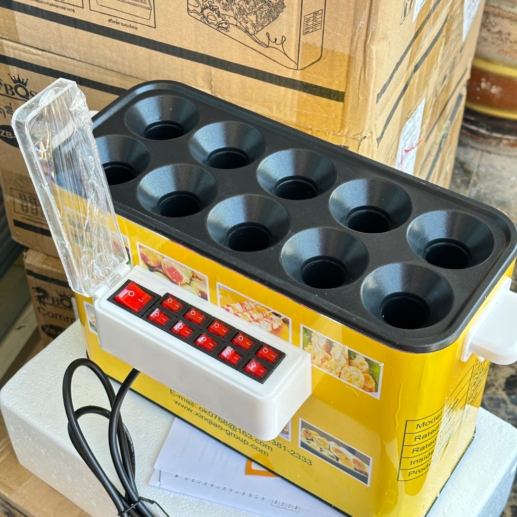 เครื่องทำไข่ม้วน Eggroll 10ช่อง Electric Sausage Machine เครื่องใช้ไฟฟ้า DIYเชิงพาณิชย์