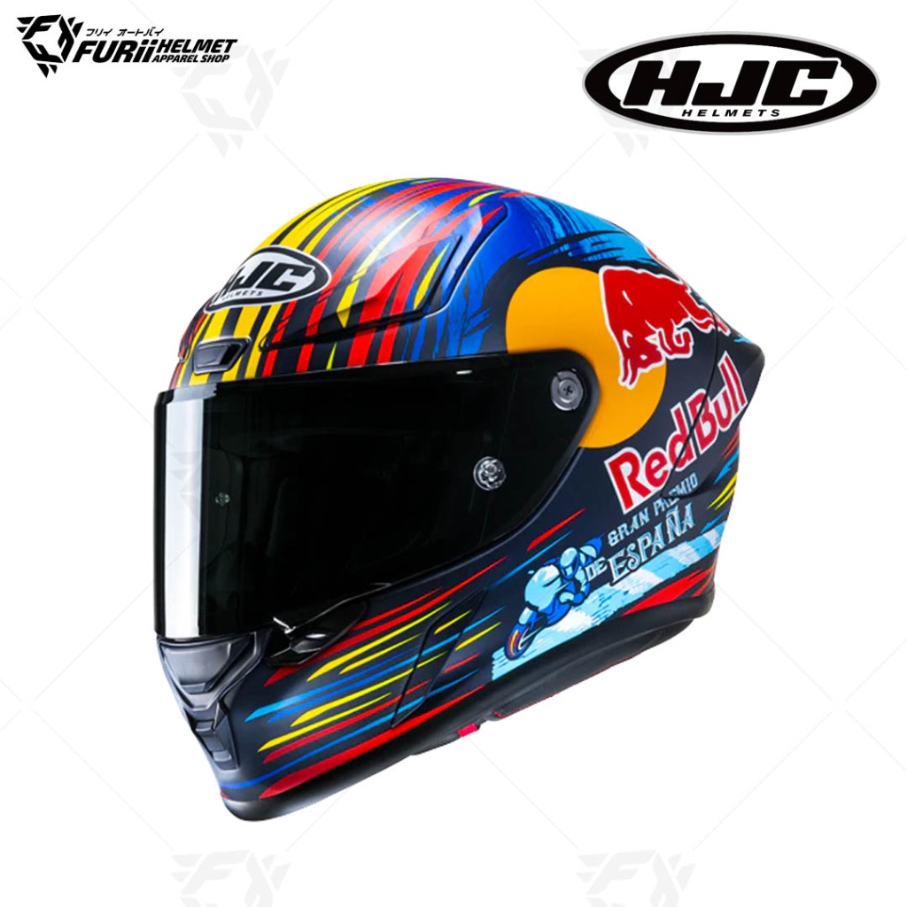 [ แบบผ่อนชำระได้หรือไม่ผ่อนก็ได้ ] หมวกกันน็อค HJC : HJC RPHA1 RED BULL JEREZ GP