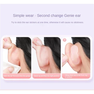 GECOMO Elf Ear Patch แผ่นติดทำให้หูกางดูมีมิติ ขนาดเล็ก กันน้ํา สติกเกอร์ติดหูเอลฟ์