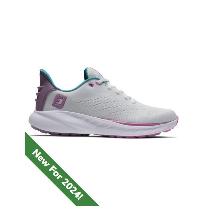 FootJoy Women's Flex XP Golf Shoe 95720 Grey Purple 2024 Waterproof