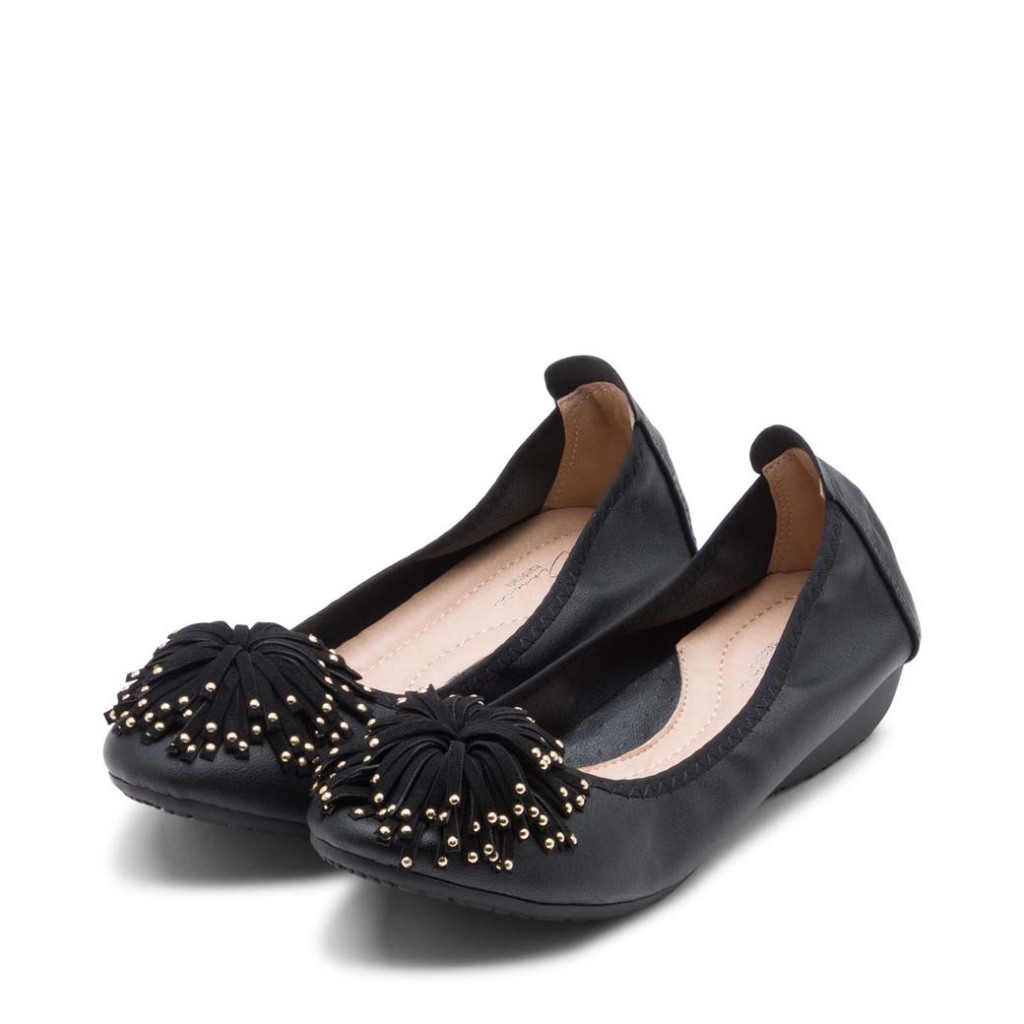 Nicole New Collection - แฟลตบัลเลต์นุ่มดีไซน์หัวพุ่ม