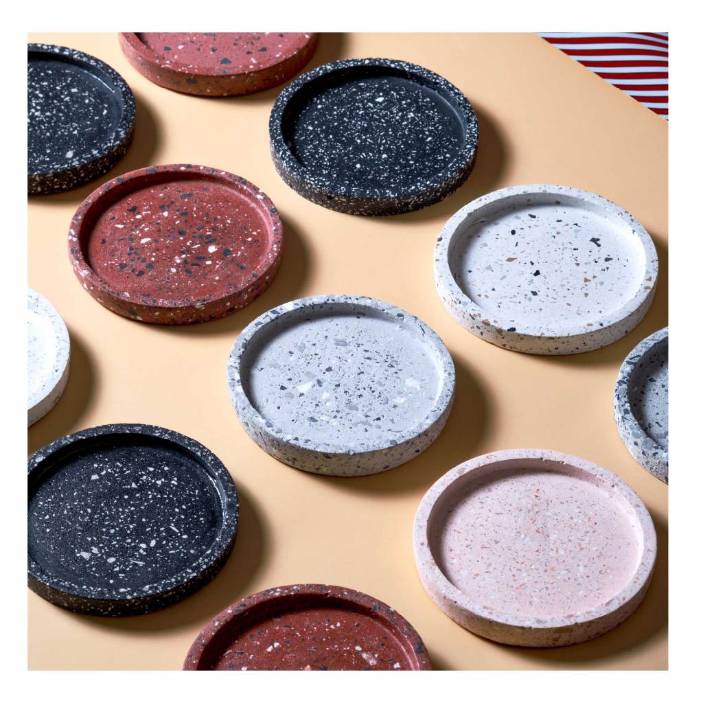 Humble&Gentle Terrazzo Coaster -จานรอง เทอราสโซ่ ปูนขัด จานรอง ตกแต่งบ้าน สำหรับทุกเทศกาล - รูปที่ 3