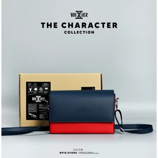 (มีสีใหม่)THE CHARACTER มี 6 สี แบรนด์ 8910 กระเป๋าหนัง สะพายข้าง ทรงกล่อง ตั้งได้ แบรนด์ไทย หนังกันน้ำ