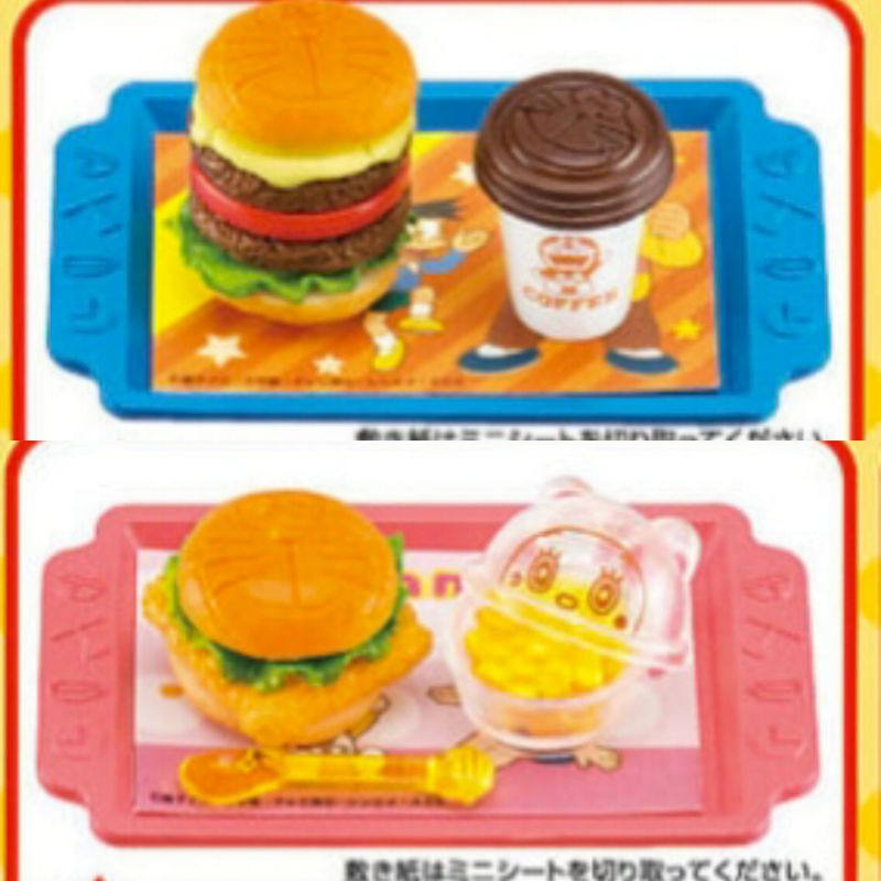 Re-ment Doraemon Burger 2 แบบ ของใหม่