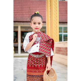 คำแก้ว งานอีสาน. สีกรม ขาว งานพร้อมส่ง ลายใหม่ ลายขอ ใหม่