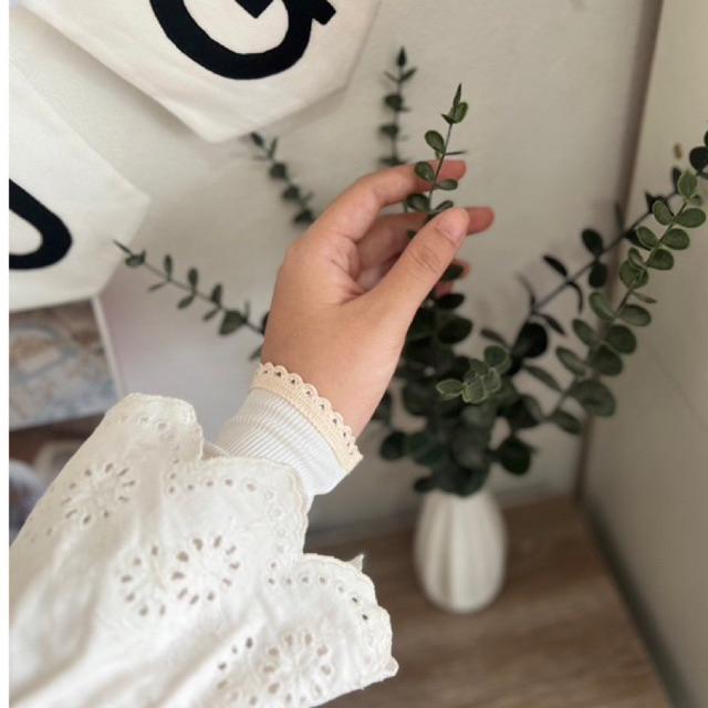 ปลอกแขนรุ่นMini02(ถักครีม)📍แบบสั้นพิเศษ(20cm)สำหรับปกปิดข้อมือดูดีมีสไตล์