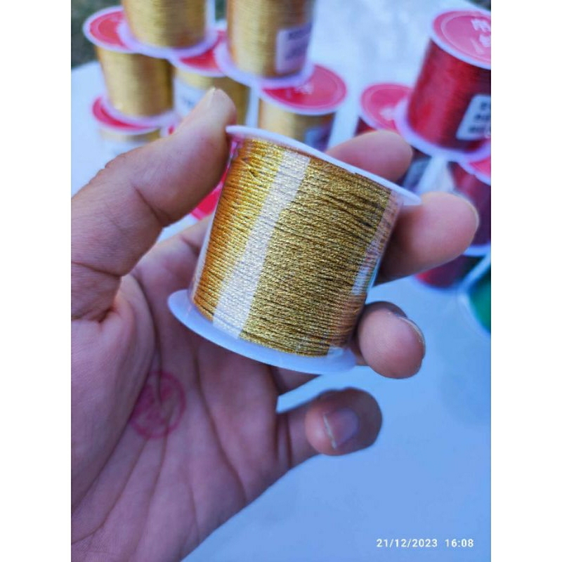 ไหมทอง สำหรับงานถัก งานdiy