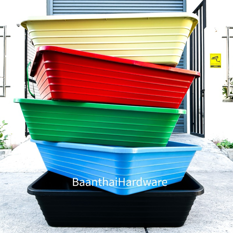 อ่างเปล **เหลี่ยม** 240ลิตร อาบน้ำเด็ก กระบะทราย อ่างบัว อ่างเลี้ยงปลา อาบน้ำเด็ก ผสมปูน กระบะปูน - 6