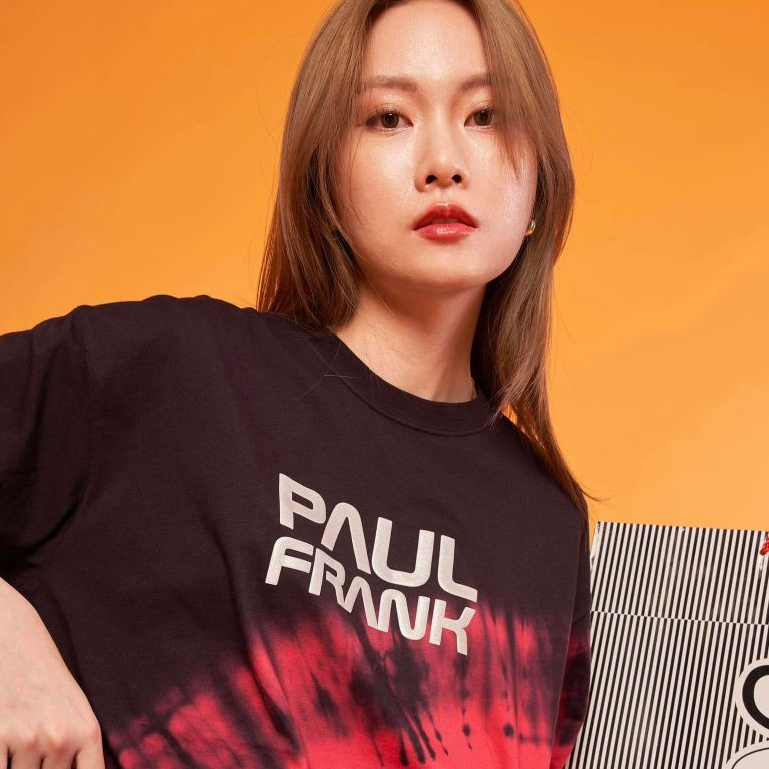 PAUL FRANK เสื้อยืดผู้ชาย MENS TEES DEEP TIE DYE BASIC LOGO