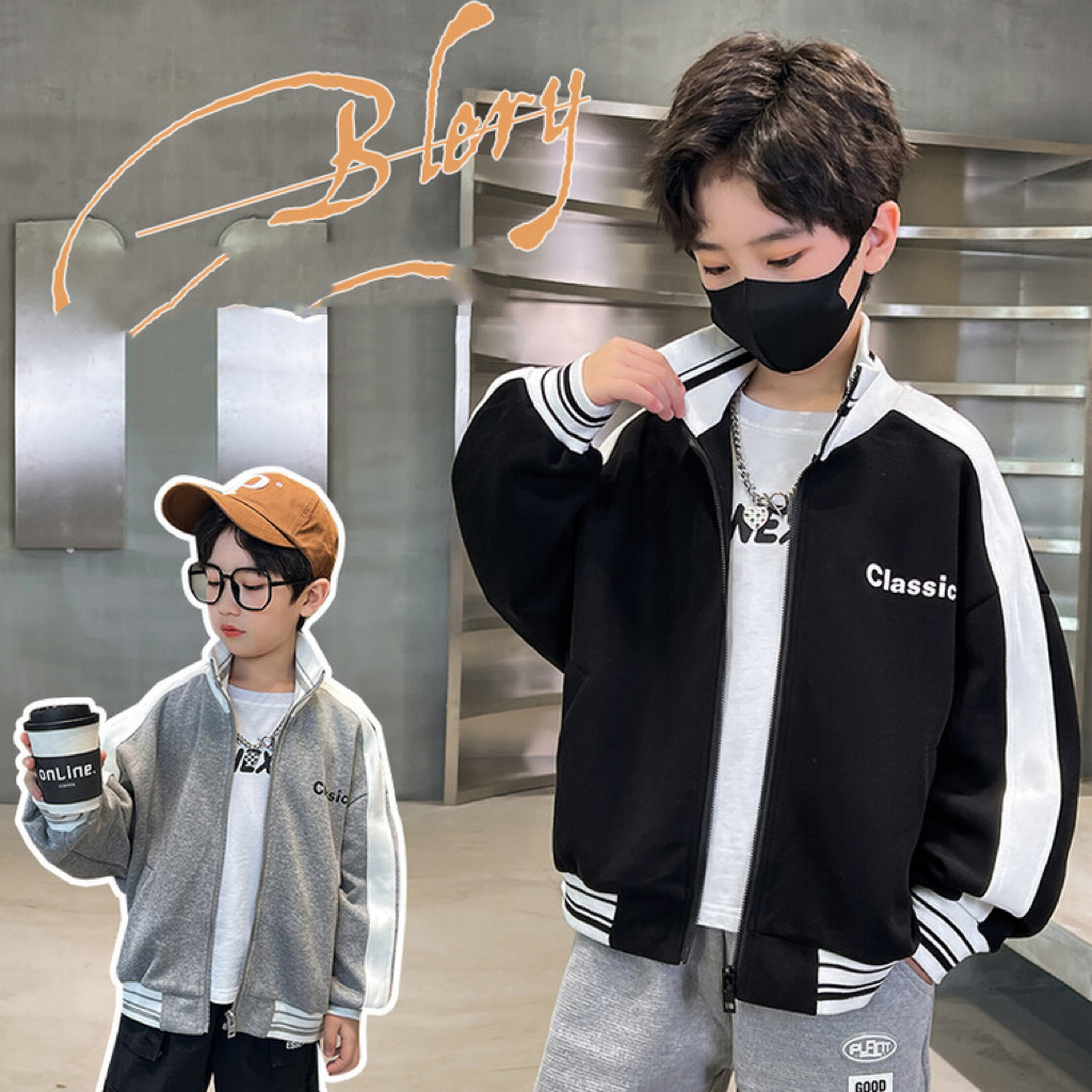 เสื้อแจ็คเก็ตเด็ก แขนยาวแฟชั่น กันหนาว สไตล์เกาหลี size 1-7ปี J06