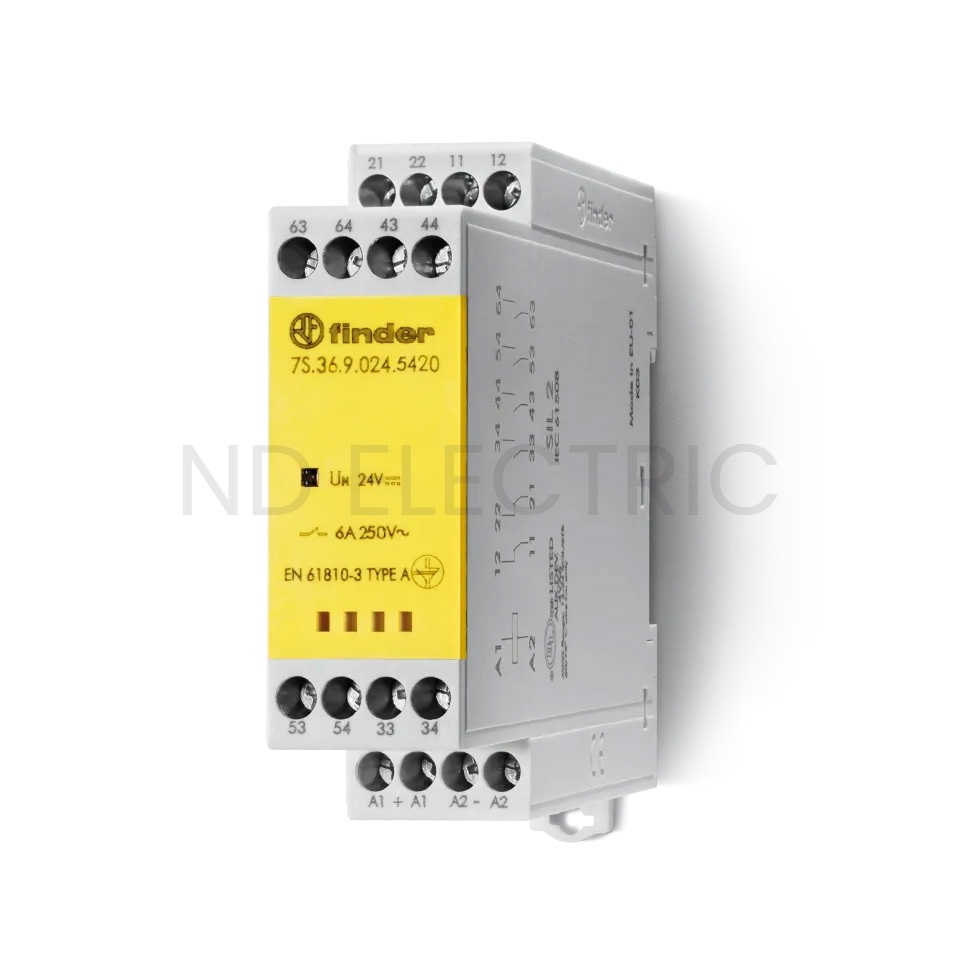 TYPE 7S.36 – RELAY MODULE WITH FORCIBLY GUIDED CONTACTS 6A (7S.36.9.024.5420)