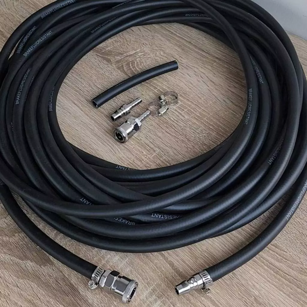 (นุ่ม)สายลมยางญี่ปุ่น สายนุ่ม 5/16" ขนาด 8x14mm. คอปเปอร์หัว-ท้าย หนาพิเศษ ทนทาน ทนความร้อนสูง