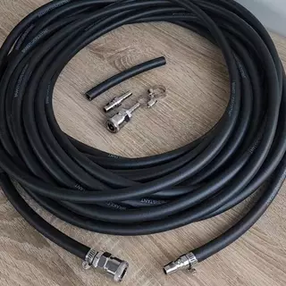 (นุ่ม)สายลมยางญี่ปุ่น สายนุ่ม 5/16" ขนาด 8x14mm. คอปเปอร์หัว-ท้าย หนาพิเศษ ทนทาน ทนความร้อนสูง