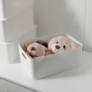 กล่องจัดระเบียบ HOME พร้อมฝาปิด กล่องพลาสติก แข็งแรง ประหยัดพื้นที่ มี 3 ไซร์ สีขาว สีเทา พรีเมี่ยม #BOX
