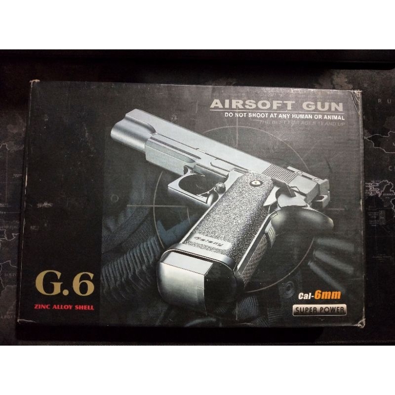 [อุปกรณ์กีฬา][ของเล่น] G6 BBGUN (แถมกระสุน1ห่อเล็ก)