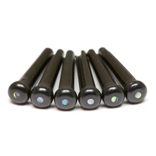 Graph Tech TUSQ Traditional Bridge Pins (5.33mm) With 2mm Paua Shell Dot Inlays หมุดยึดสายกีต้าร์โปร่ง